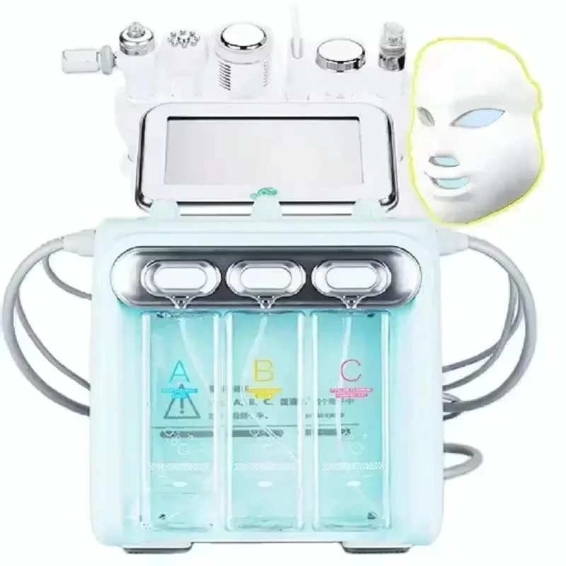 7 in1 Water Oxygen Jet Peel Hydro Beauty Skin Cleansing Hydro facial Machine Facial Machine Water Aqua Peeling for Home UseH2O2
