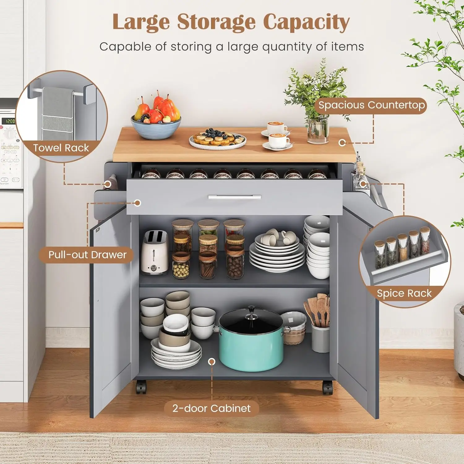 Thumbnail 3 - #10 Top 20 Rolling Kitchen Islands Worth Buying In 2026