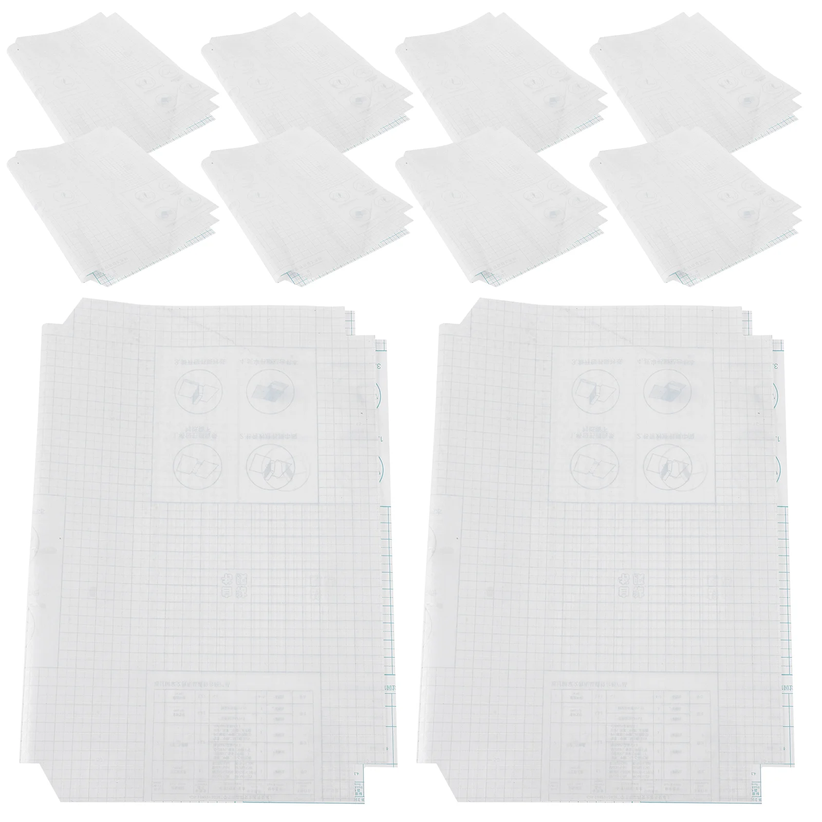 10 Sheets Student Waterproof Book Cover Students Protection Sleeve Clear Covers Abs Magazine Protector Protective Film Paper