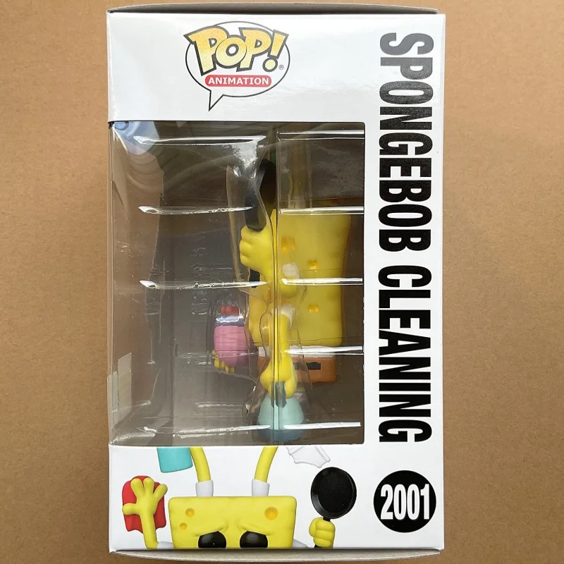 

Genuine SpongeBob SquarePants Spongebob Cleaning #2001 Action Figures Dills Funko Pop Model Toys Collection Limited Edition Gift
