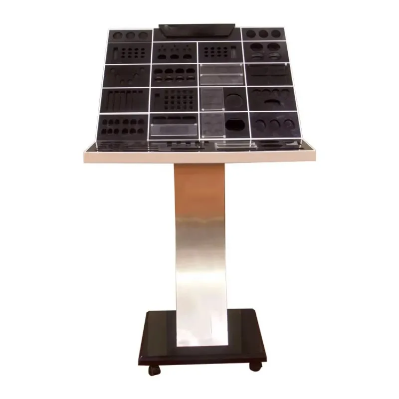 Shopping mall beauty products counter display stand acrylic cosmetics lipstick comprehensive set counter