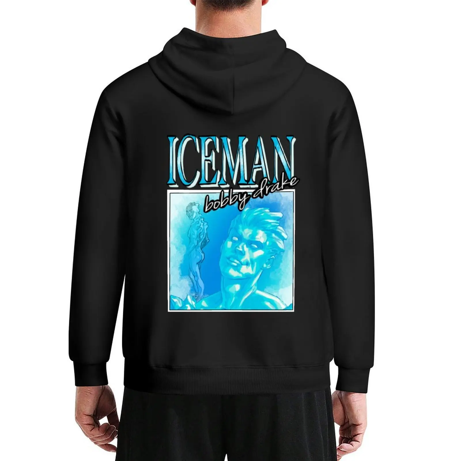 

iceman bobby drake Hoodie anime clothing men clothing men wear men's sweat-shirt hoodie oversize