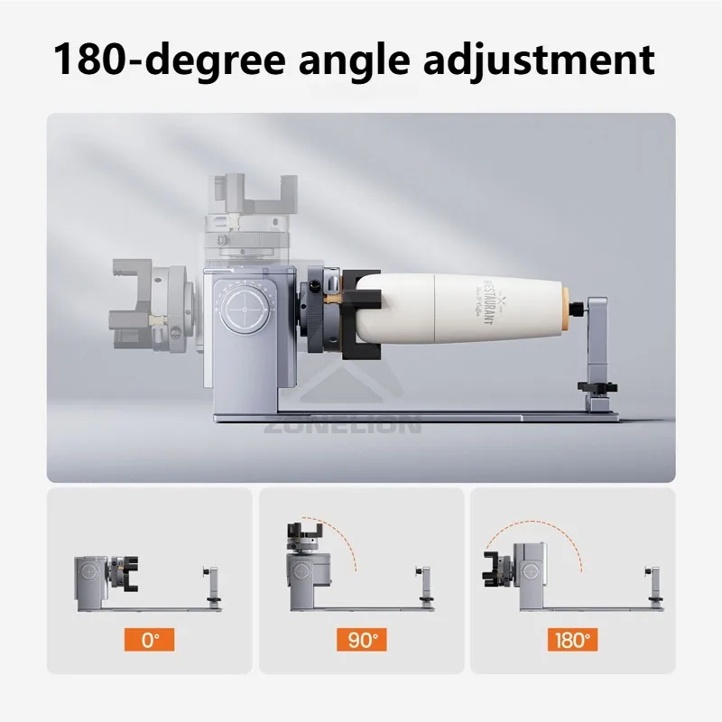 Atomstack multifuncional 4 em 1 tambor acessórios para máquina de gravação a laser para escultura de objetos circulares