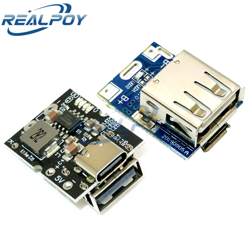 High-precision 5V2A charge-discharge integrated module Type-C input compatible with 4.2V lithium battery / 5V Boost Module