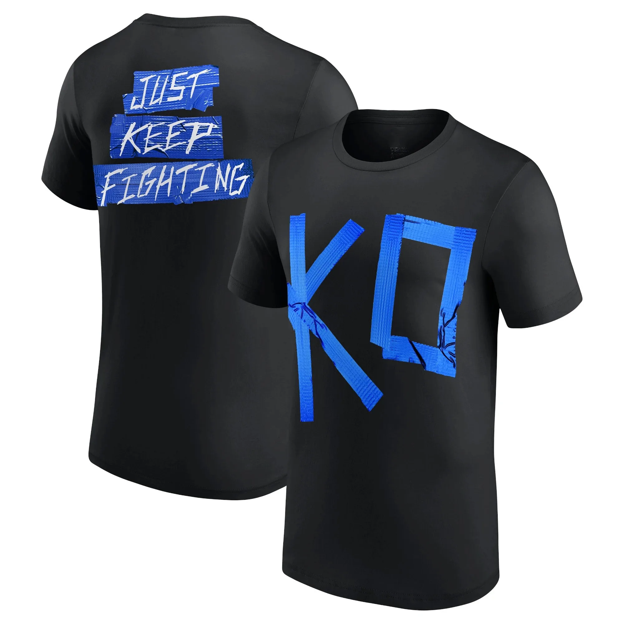 2024 männer Schwarz Kevin Owens Blau Band T-Shirt Sommer Kurzarm Frauen T-shirts 2024 Neue Mode Kinder Kleidung