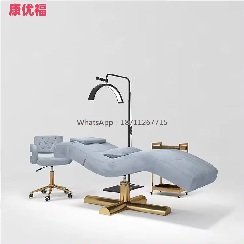 

Новая косметическая кровать для салона красоты, специальная спа-массажная кровать S-образная кровать для маникюра и ресниц