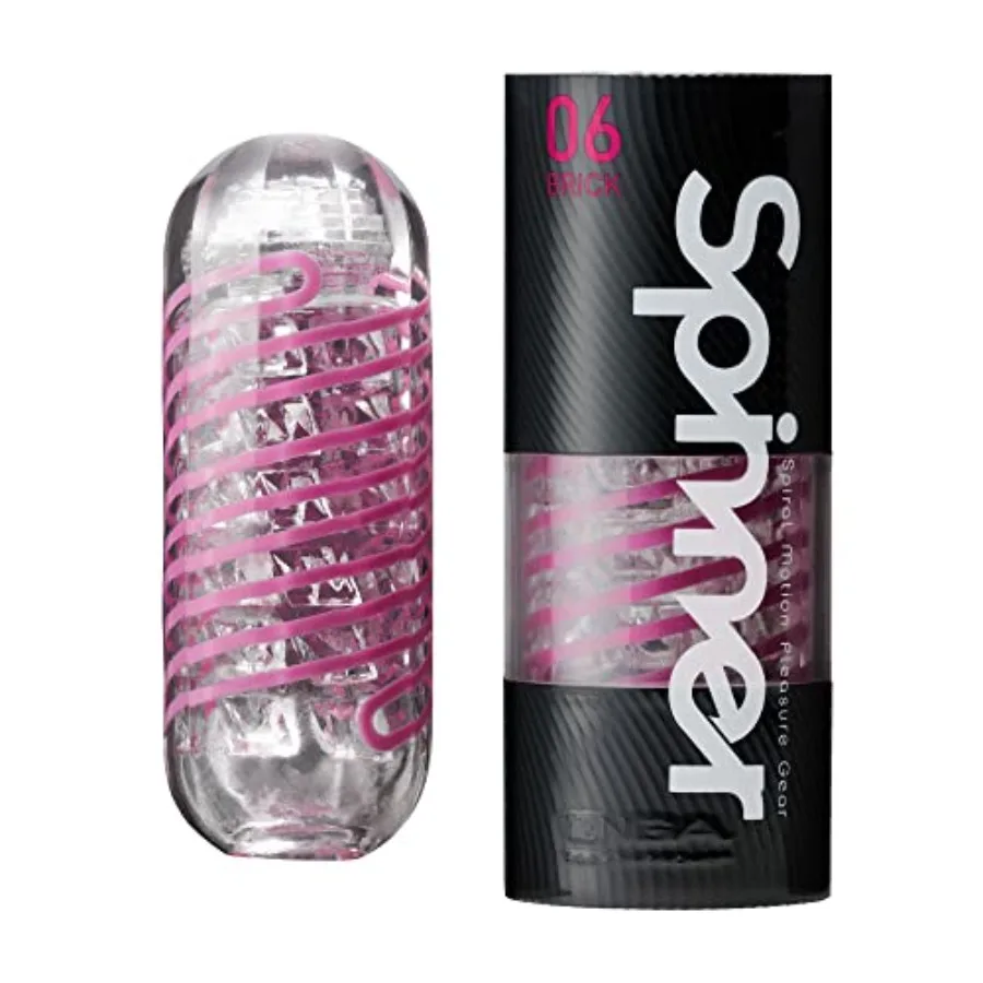 Spinner-06 Premium TPE Male Masturbator Sex Toys for Men Spiral Motion Reusable Sleeve Stroker Device, Made in Japan