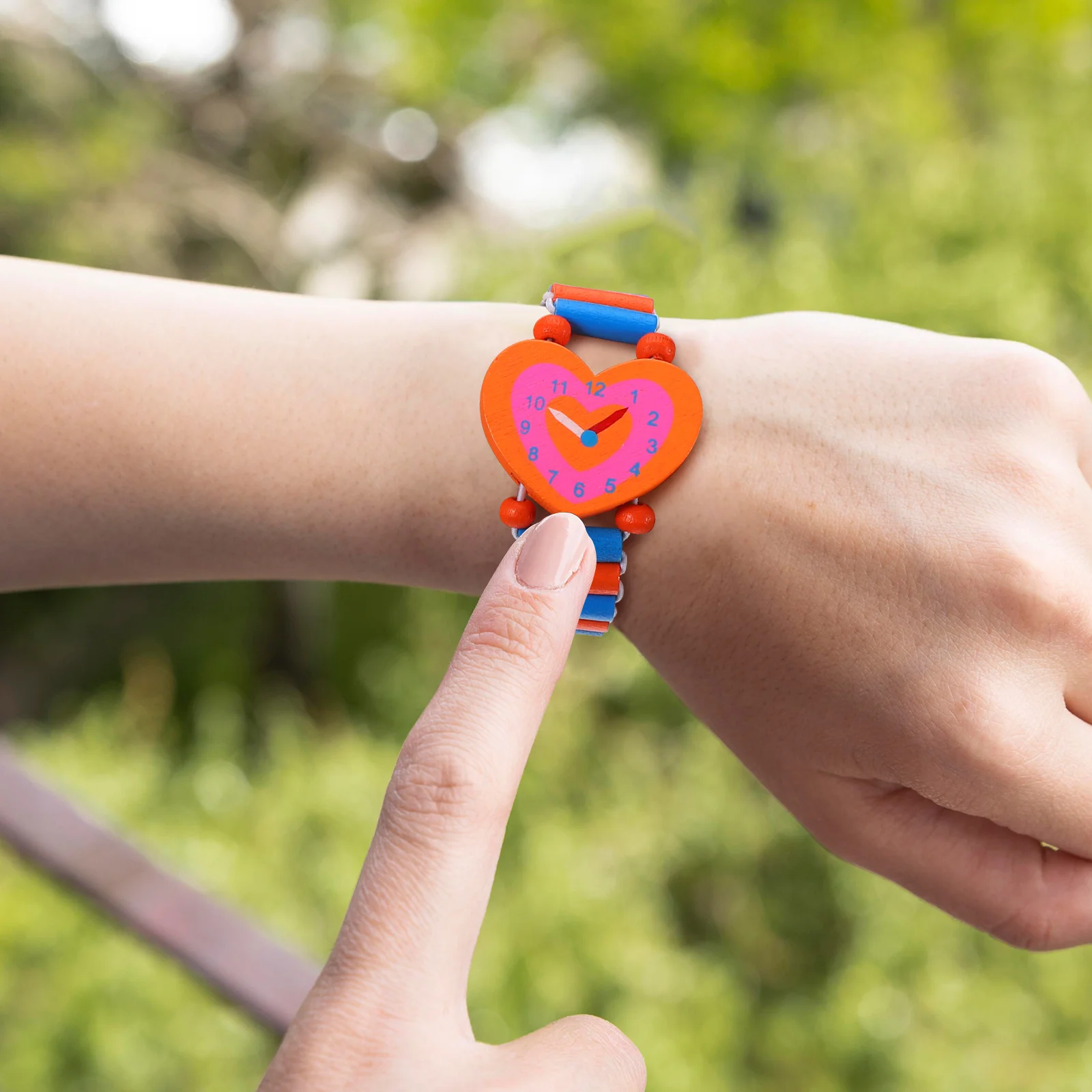 3pcs Wooden Watches For Kids Cartoon Wood Wristwatches Children Simulation Watch Gift Wood Crafts Kids Watch Child Bracelet