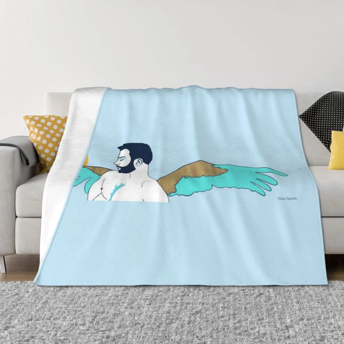 

The lonely rose Throw Blanket Sofa Nap Decoratives blankets ands Blankets