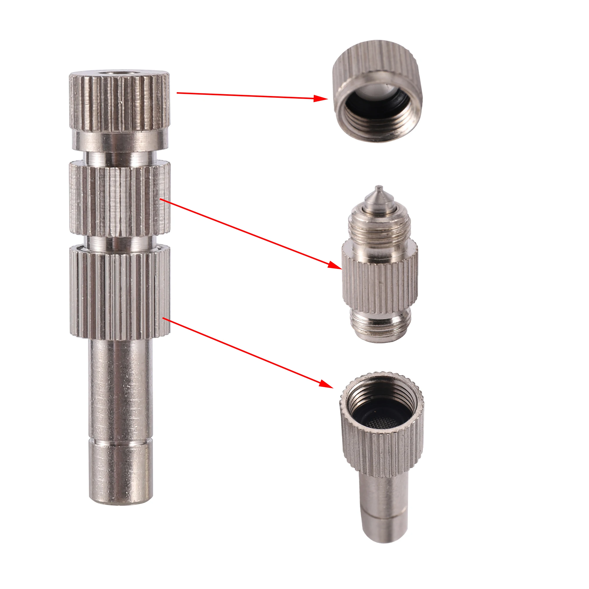 3 sztuk 6mm Push-In zamek przesuwny do szybkiego łączenia rozpylanie krajobraz dysza 0.1-0.6mm dysza rozpylająca z filtrem niskie ciśnienie