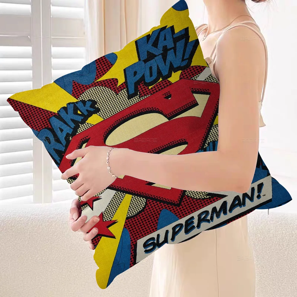 S-Sup-ermanes Stitch Lucky Dragon Pillow Cover Sofa Cushion Cover Home Room Decoration Children Gift image 4