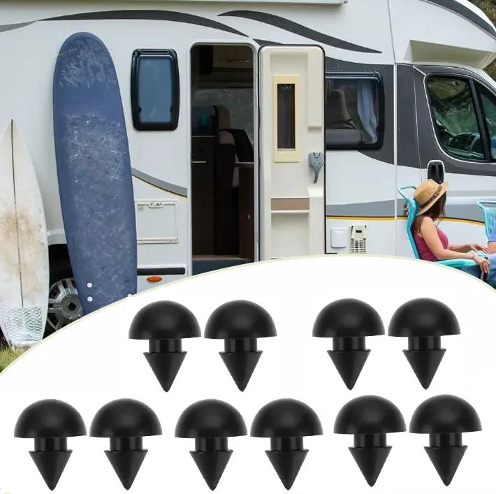 10 шт., стеклянная крышка, резиновый отбойник, подходит для диаметром 4,5 мм, каравана, дома на колесах, кемпера, посуда, запасные части, аксессуары для кемпера, запчасти
