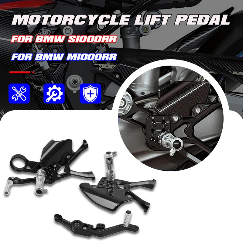 

For Bmw S 1000 RR S1000 RR M1000RR S1000RR Motorcycle Footpeg Foot Pegs Pedal Footrest Heel Wing Adjuster Rearset Accessories