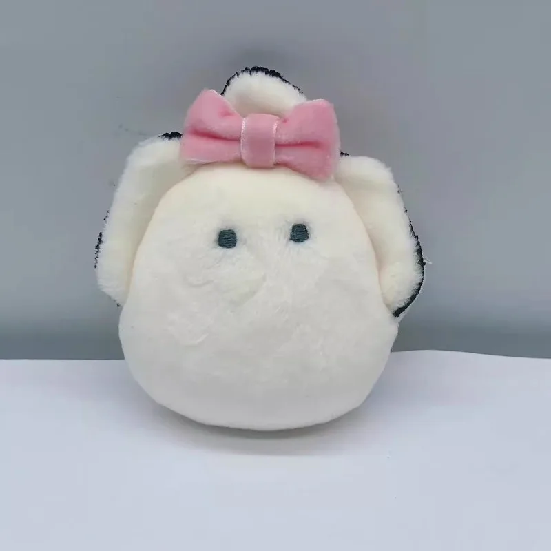 Yell Japan Gashapon Kapselspielzeug, süßer Anime, weicher Plüsch, kleines Auge, Schleife, Austern, Austern, Schalentiere, 7 cm, Puppenfigur, Tasche, Schlüsselanhänger, Geschenk