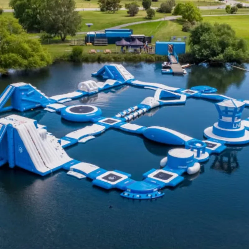 Water Park Playground Inflatable Water Amusement Facilities Commercial Grade PVC Material