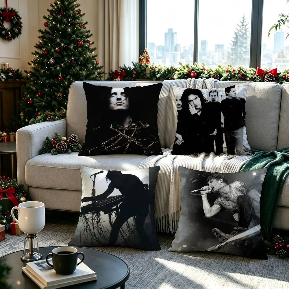 Nine Inch Nails Band  Pillow cover gift High definition digital printing,Surprise  vivid pattern Household.