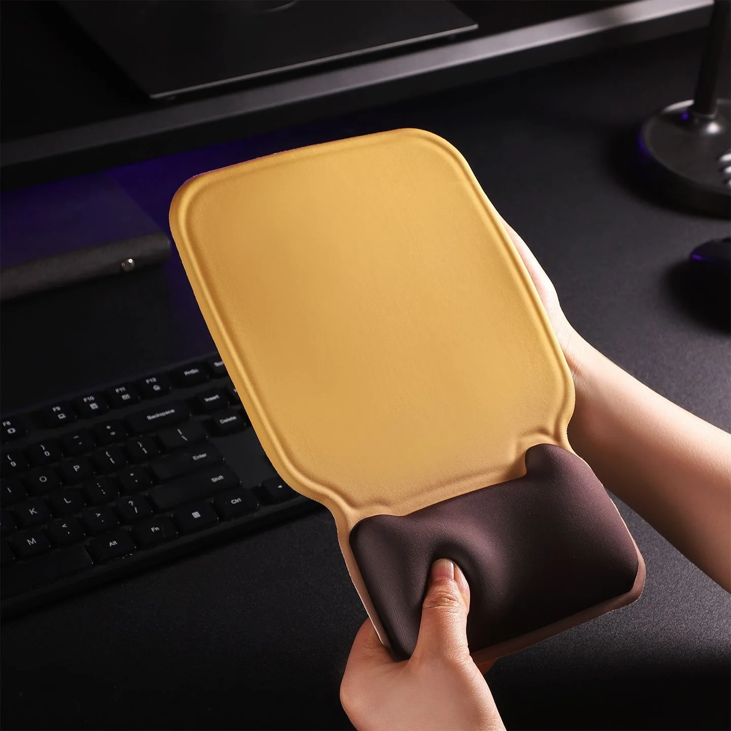 Silicone wrist guard, mouse pad, memory cotton keyboard, hand rest, mouse pad, wrist rest, office integrated square, washable, h