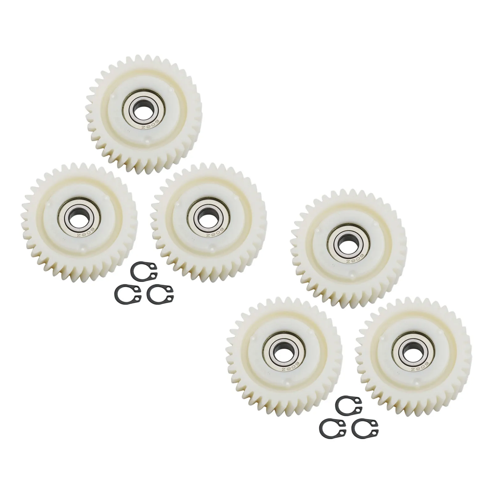 Nylon Gear Hub Motor Parts for EBike Complete Set of 6 Planetary Gears with Reliable Bearings in Sizes 31 Teeth to 36 Teeth