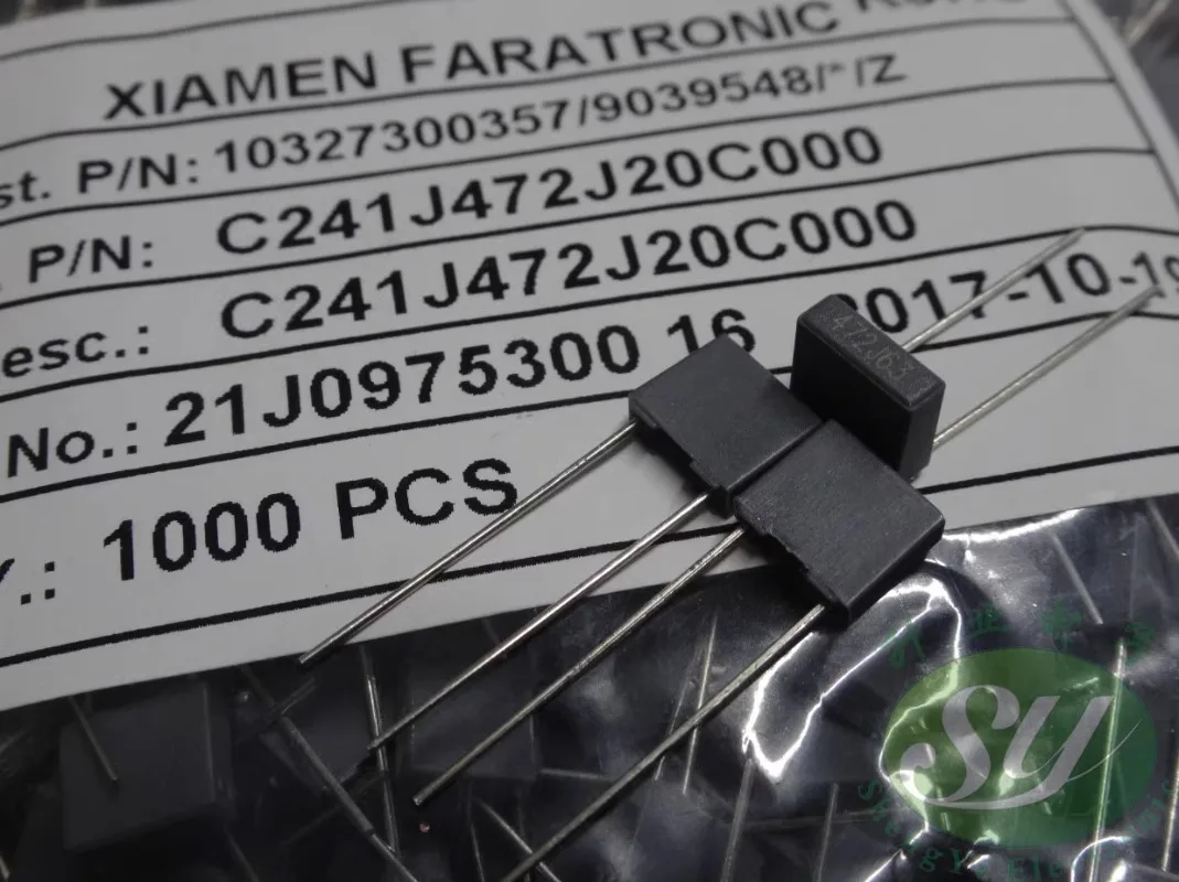 20PCS Fara C241J 0.0047uf/63v 4.7nf 4n7 4700pf 472 Brand New 5mm Film Capacitor