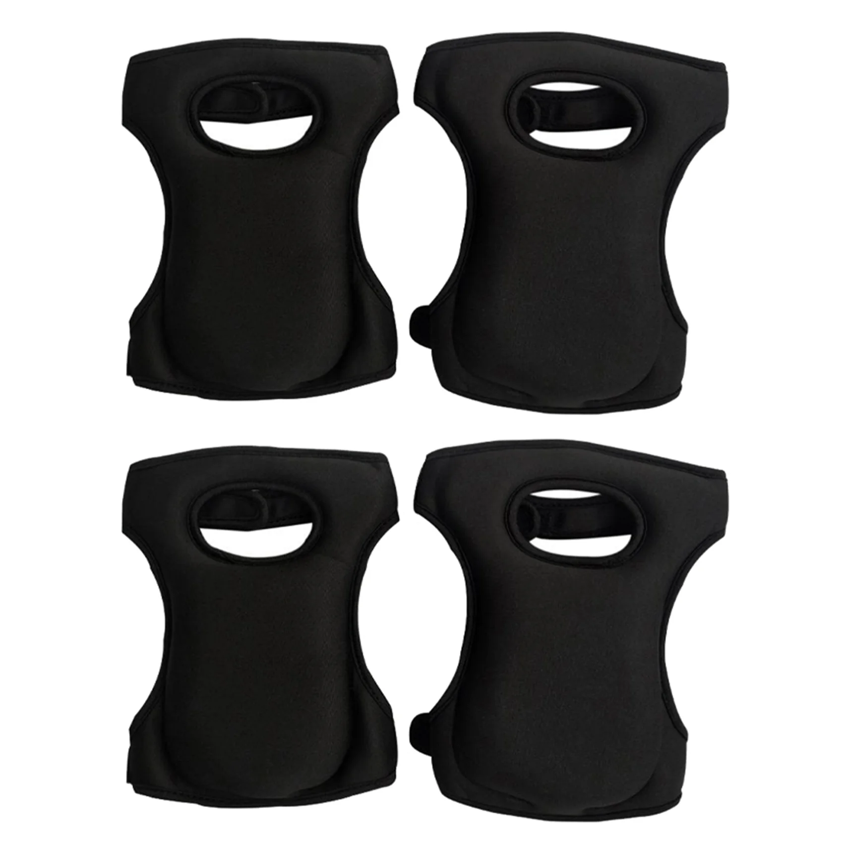 ABZZ-4X Gardening Knee Pads, Knee Pads For Gardening Cleaning, Adjustable Straps Knee Pads For Scrubbing Floors Work,Black