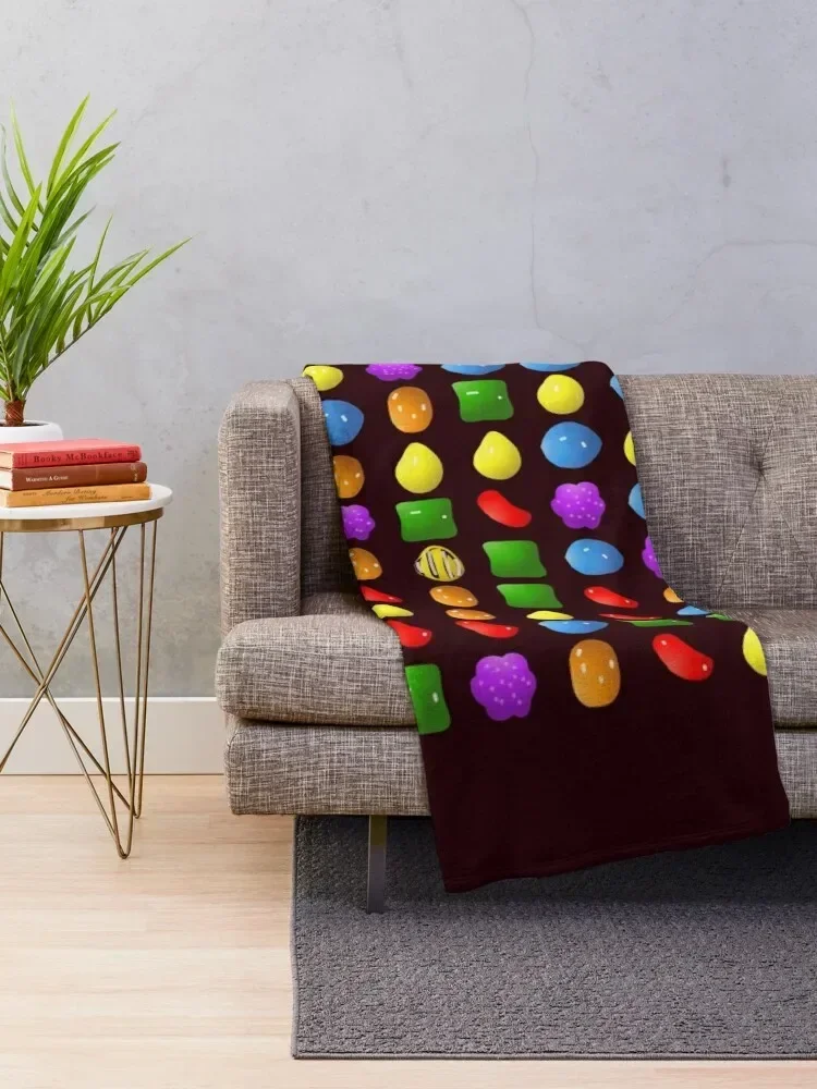 new candy crush saga Throw Blanket Beautifuls Giant Sofa Bed Blankets