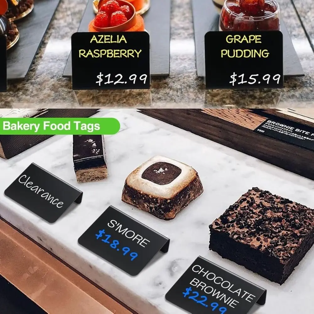 1 pz Trendy Acrilico/PVC Mini Lavagna Cancellabile Riutilizzabile Tabellone Da Tavolo Scrivibile Segnaposto Tavolo di Nozze