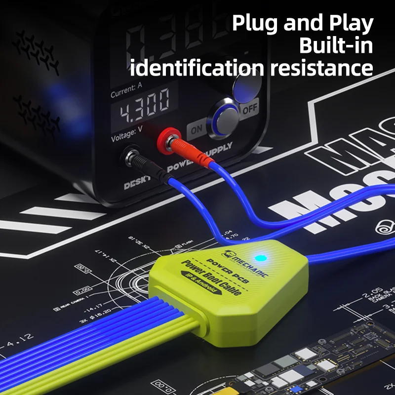 

MECHANIC Power PCB Boot Cable Plug&Play with Built-in Resistance Supports IP Series for Phone Power Repair Tool