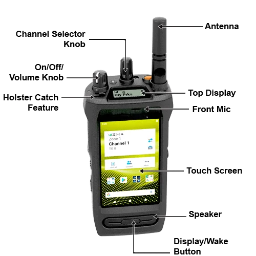 Walkie Talkie Profesional MOTO Ion IP68 Anti Debu UHF 400-527MHz Pintar Untuk Radio Untuk Penggunaan Berat