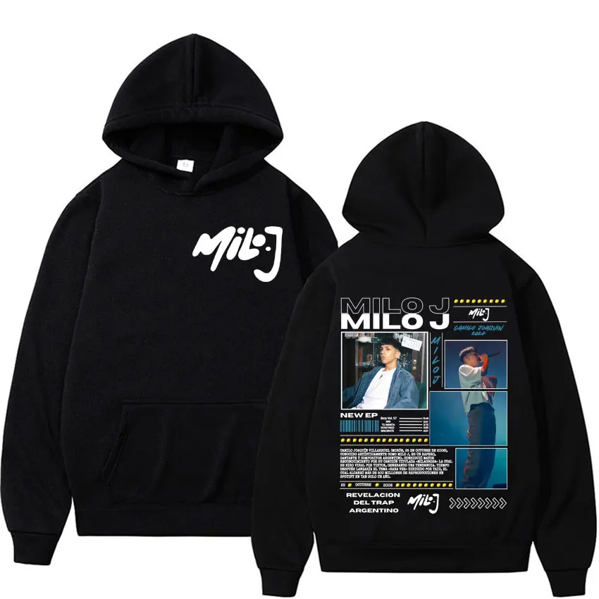 Rapper Milo J 111 Album Tour Graphic Sweatshirt Fashion Casual Cozy Oversized Hoodies Men Women Harajuku Gothic Hoodie Pullovers