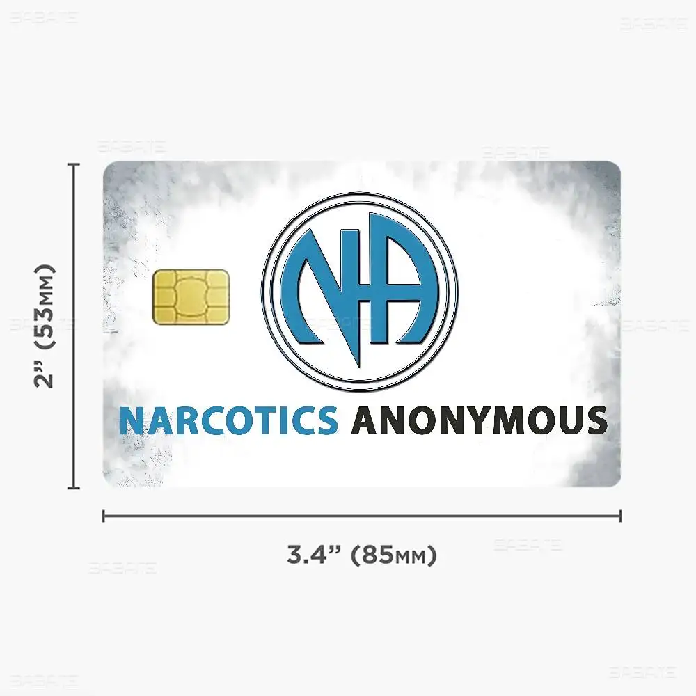 Narcotics Anonymous Anime Anime Cartoon Sticker Film Skin for Credit Card Debit Bank Bus Card