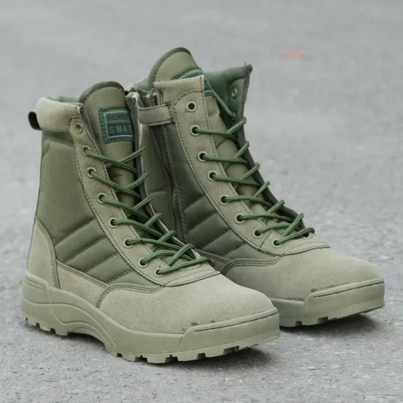 Botas tácticas de cuero para hombre – Combate, desierto y caza - imagen 3