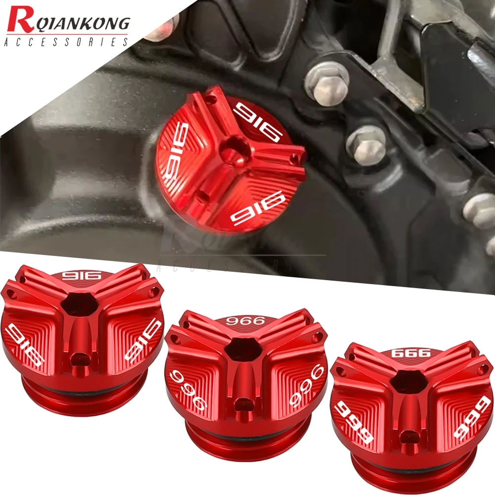 

M19*2.5 Aluminum Oil Filter Cup Engine Plug Covers For DUCATI 916 996 1994 1995 1996 1997 1998 999 2000 2001 2002 2002 2004-2010