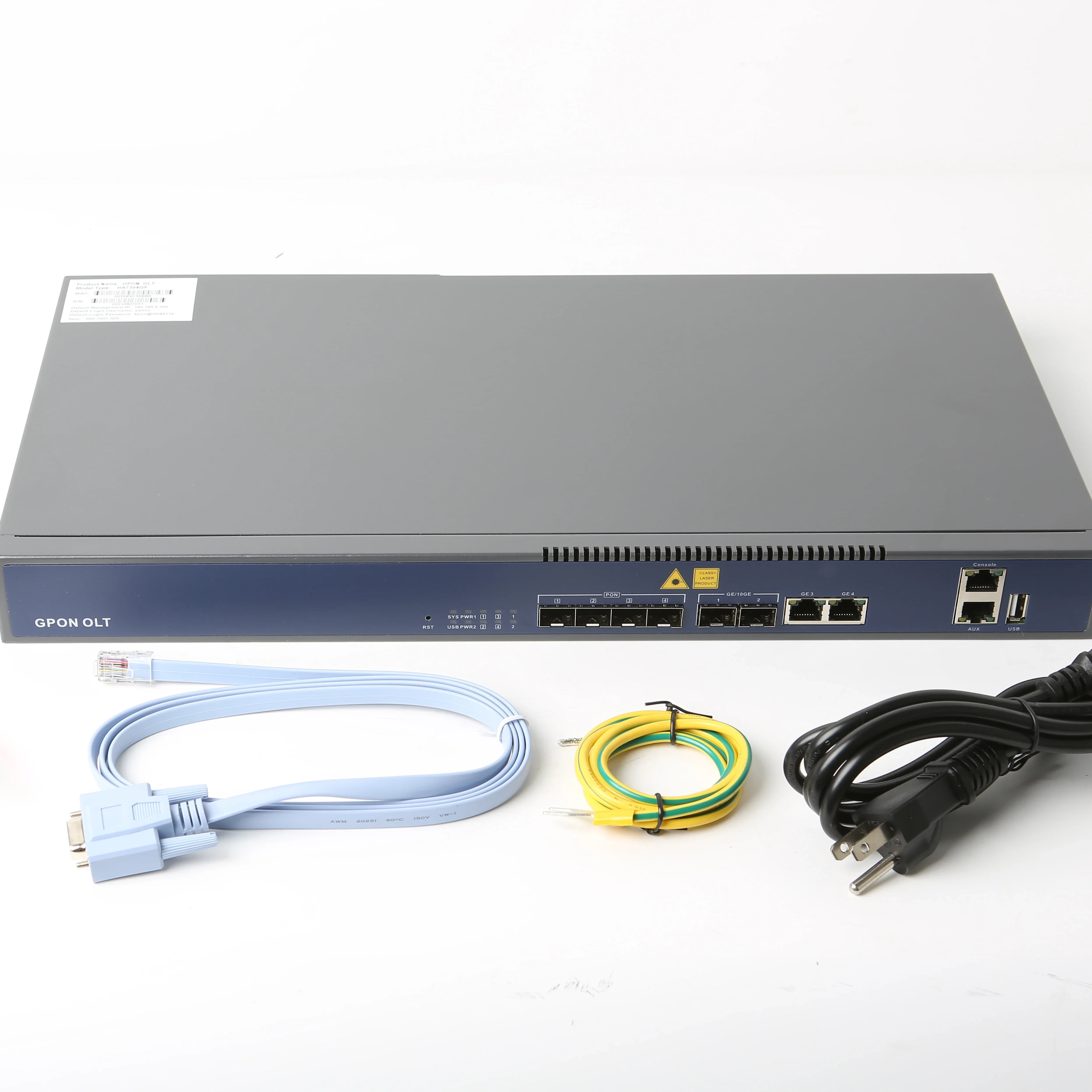 

Hioso Compatible GPON OLT Mini 4 PON Ports Web SNMP OLT GPON 4 Ports without SFP Module