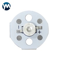 1-10pcs 3W UV Purple LED Ultraviolet Bulbs Lamp Chips 365nm 370nm 380nm 385nm 395nm 400nm 405nm 3W High Power Light