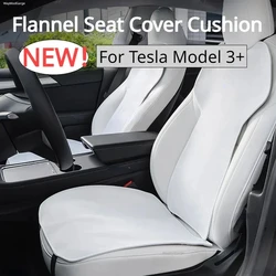 Cuscino coprisedile per Tesla nuovo modello 3 + flanella tappetini per sedile Anti-sporco tappetino floccato nuovo Model3 Highland 2024 accessori per auto