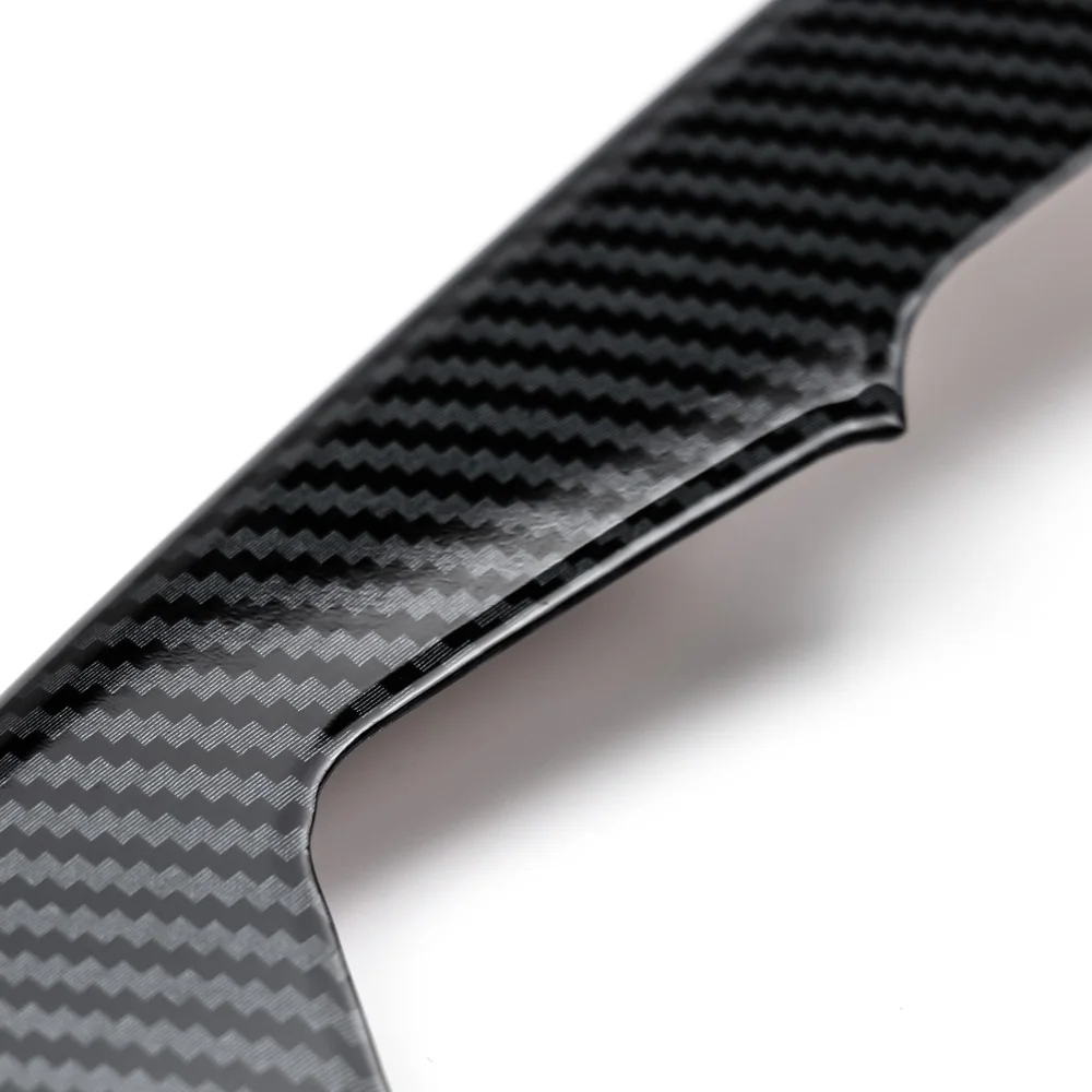 Embellecedor decorativo para consola central Interior, Color de fibra de carbono ABS, 2 uds., para Toyota Fortuner 2016 