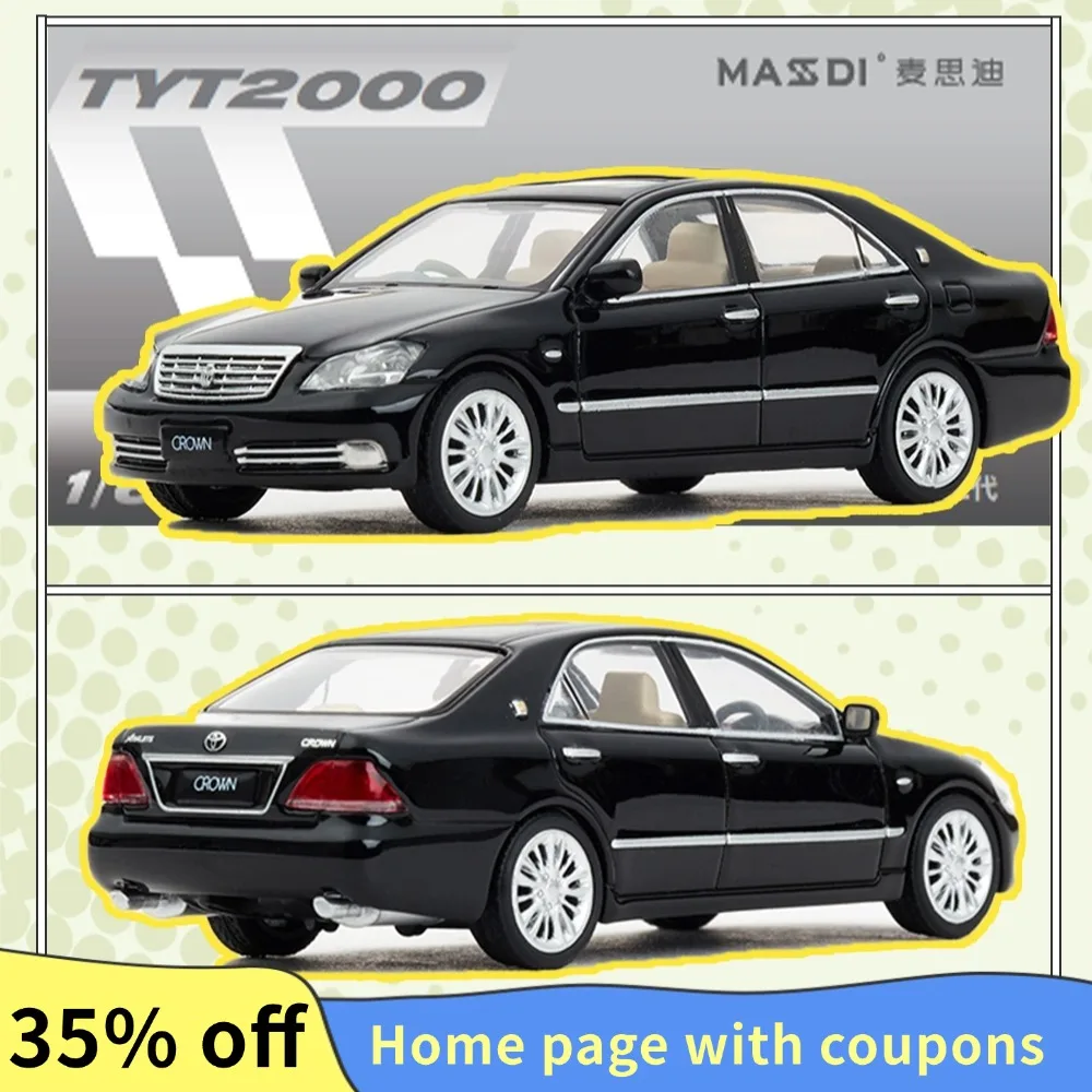 MASDI 1/64 2007 Crown Diecast Model Car Alloy Toys Motor Vehicle Diecast Metal Model Teenager Adults Gifts