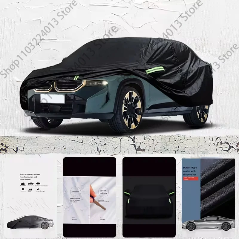 

For BMW XM Car cover Exterior Car Cover Black Outdoor Protection Full Car Covers Waterproof Sunshade Anti UV Snow Cover