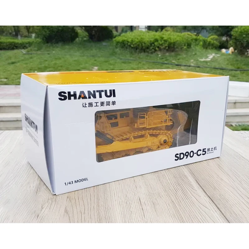 รถดันดิน SHANTUI SD90-C5 รุ่นหล่อขึ้นรูปโลหะผสม อัตราส่วน 1:43 ของเล่นสะสม ของที่ระลึก ของขวัญสำหรับเด็กผู้ชาย สำหรับจัดแสดง