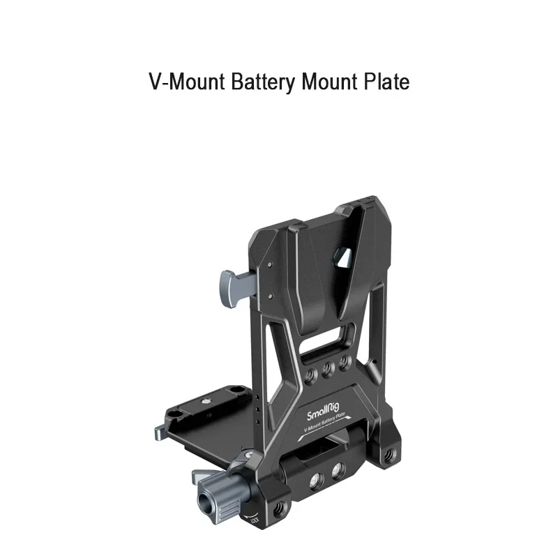 SmallRig 4505 V-마운트 배터리 플레이트 V-락 DSLR 카메라 삼각대 장착 플레이트 1/4-20 및 3/8-16 나사 구멍 포함