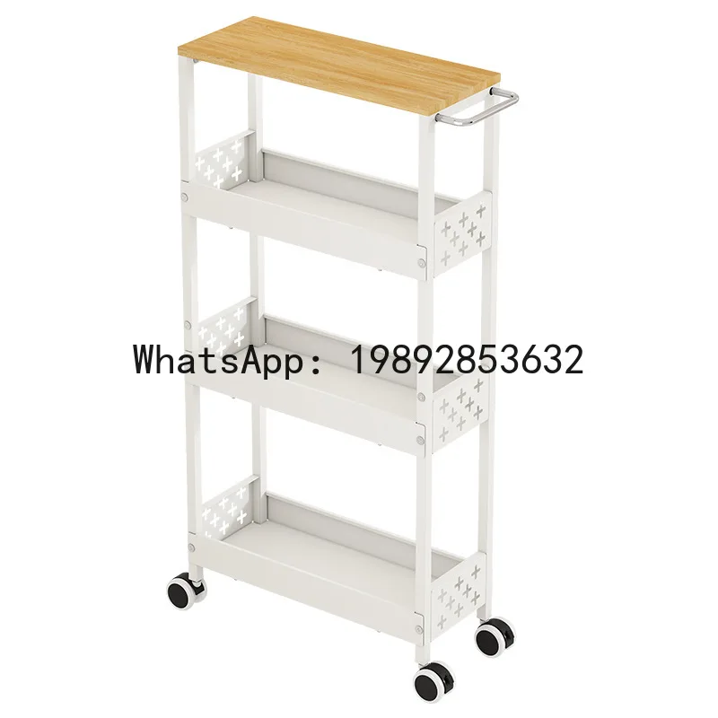 

DSA kitchen crevice rack bathroom washing machine side pull narrow side storage trolley