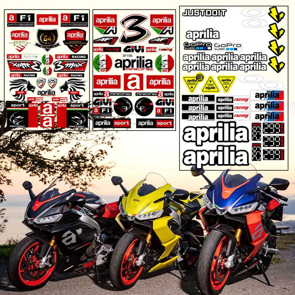 

Motorcycle Reflective Sticker Helmet lenses Modified Accessories for Aprilia DORSODURO 750 FACTOR Racing RSV RS Tuono SR50