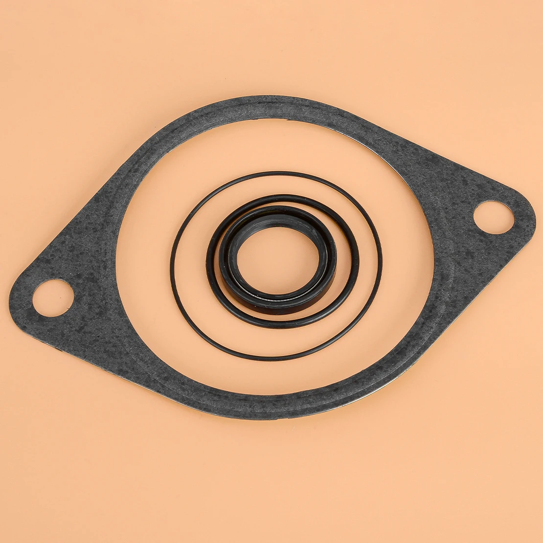 Vacuum Pump Power Steering Gasket Seal Kit 254089742 Fit for Dodge Ram 5.9L Cummins 1991-2002 Black