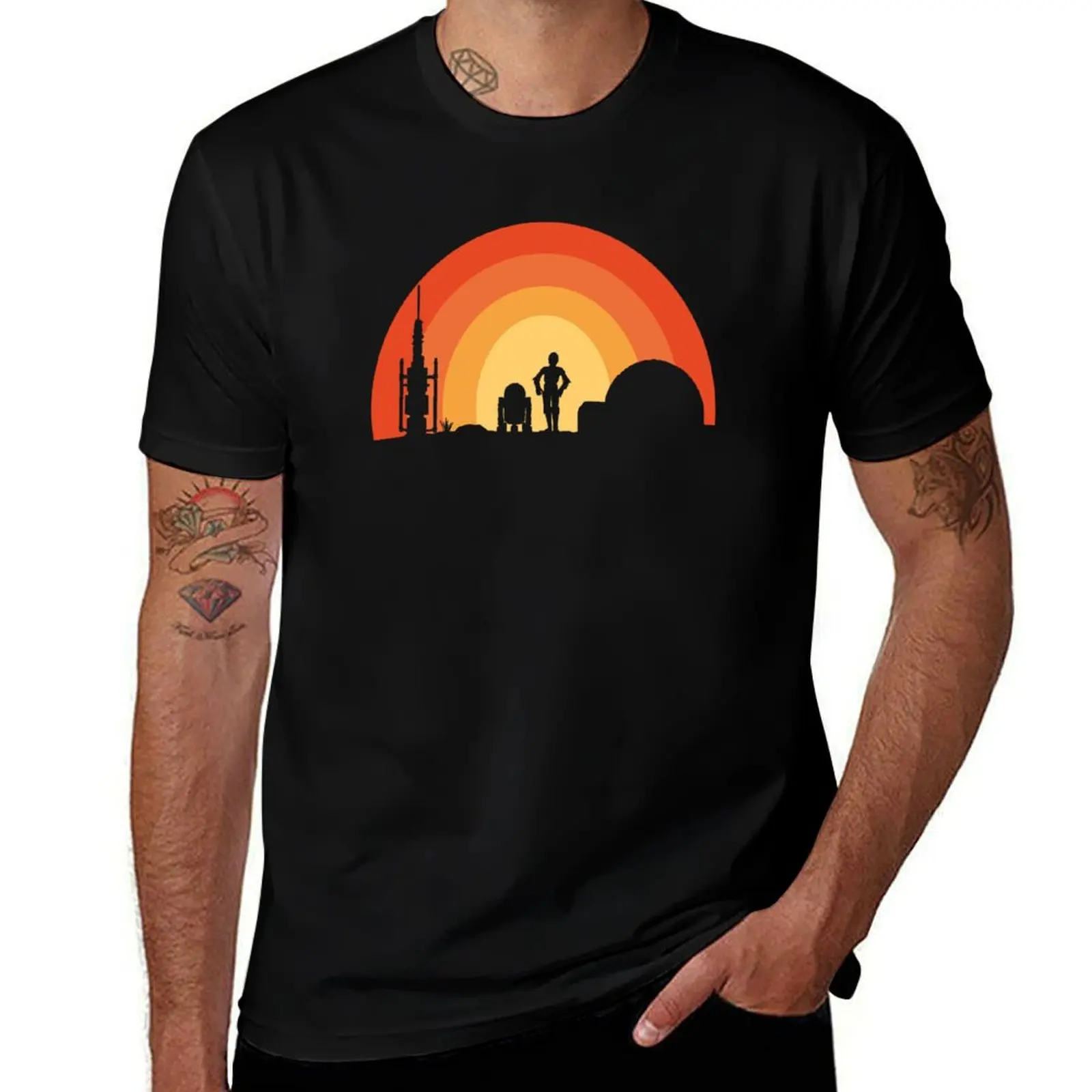 Tatooine Sunset T-Shirt Casual Loose Fit Summer Tee Shirt T-Shirt