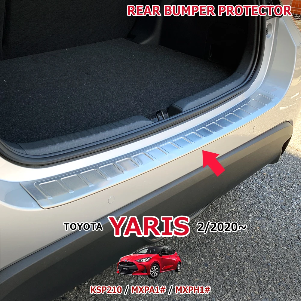 

Защита заднего бампера для TOYOTA YARIS KSP210 MXPA1 MXPH1 2020, аксессуары для стайлинга автомобиля из нержавеющей стали, защита от царапин