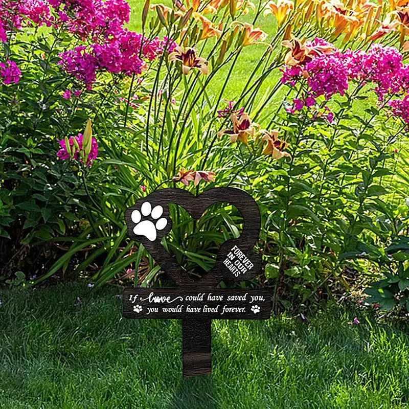 Pet Memorial Stake Memorial Garden Cemetery Yard Decoration Pet Loss Outdoor Plaques Dog Claw Sympathy Garden Grave Decor