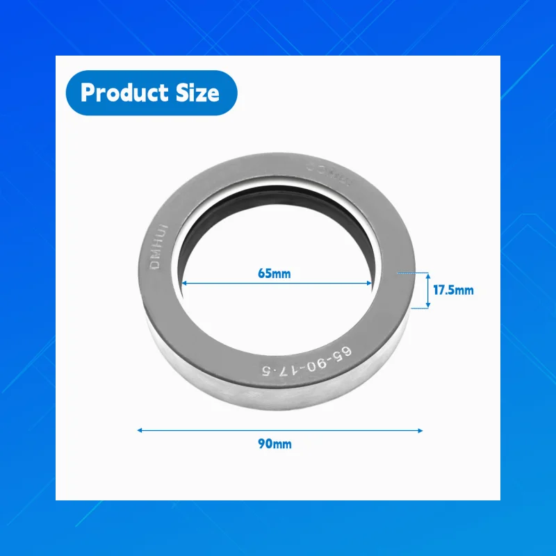 

DMHUI high-quality tractor oil seals,Size 65x90x17.5 mm, COMBI combined style,NBR + AU materials, suitable for Corteco 19033621B
