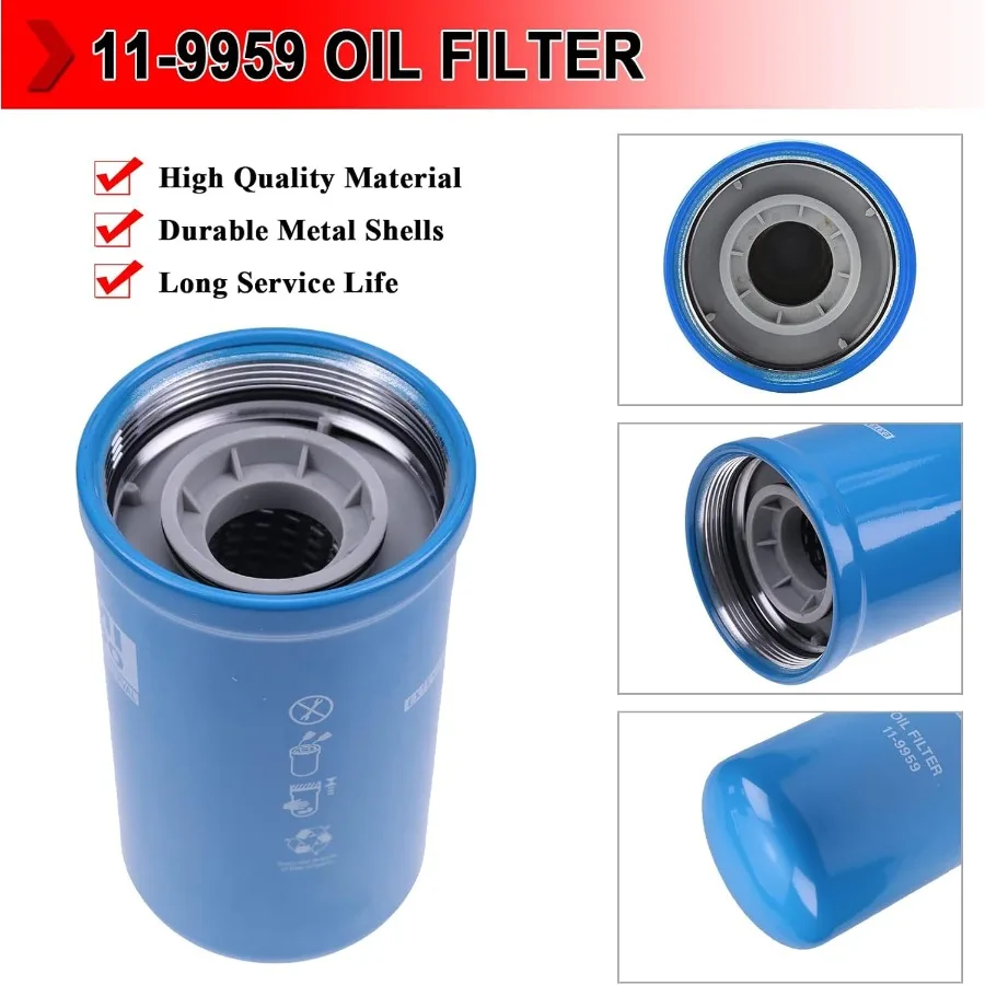 مجموعة تغيير الزيت PM 119965 فلتر الوقود 119959 فلتر الزيت 119955 فلتر الهواء المتوافق مع Thermo King Precedent S600M S600 C600M