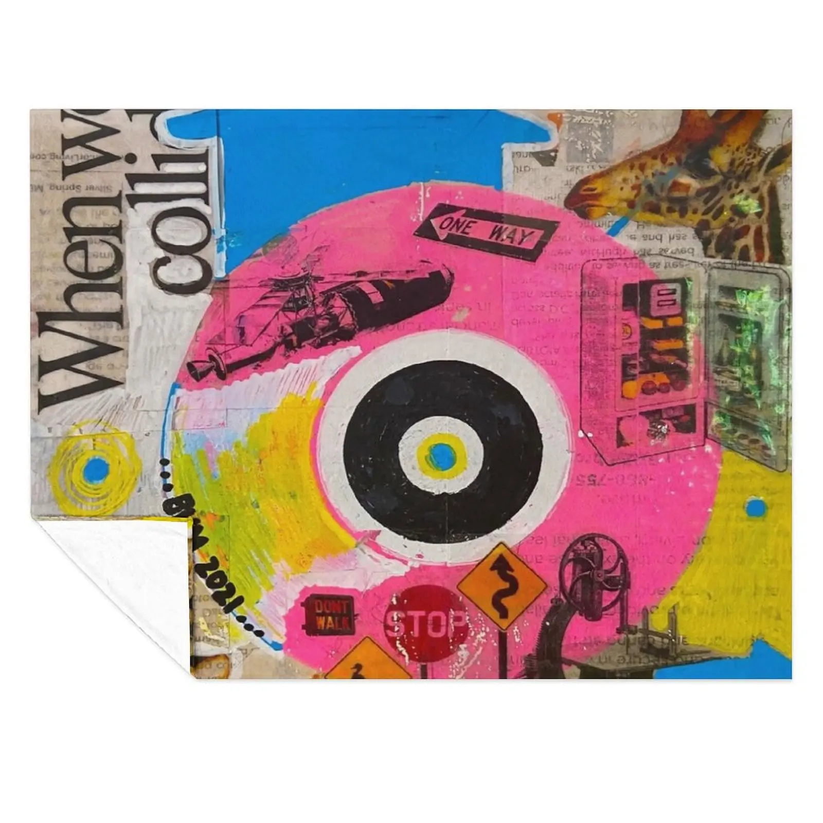 

When Worlds Collide Throw Blanket christmas gifts decorative Polar Blankets