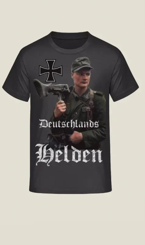 

Wehrmacht Soldier Machine Gunner T-Shirt 100% Cotton O-Neck Summer Short Sleeve Casual Mens T-shirt Size S-3XL